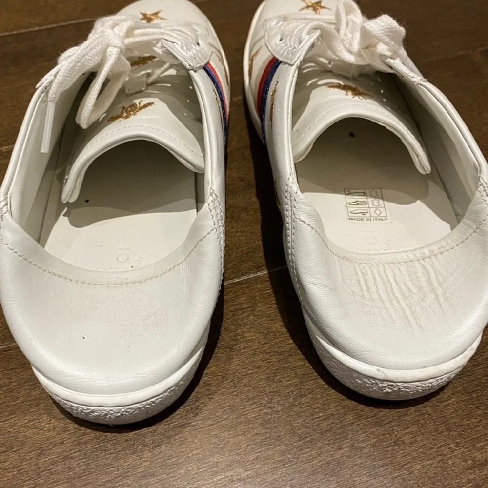 GUCCI women’s Ace Bees and Star Soft Heel size 37 - Picture 7 of 11